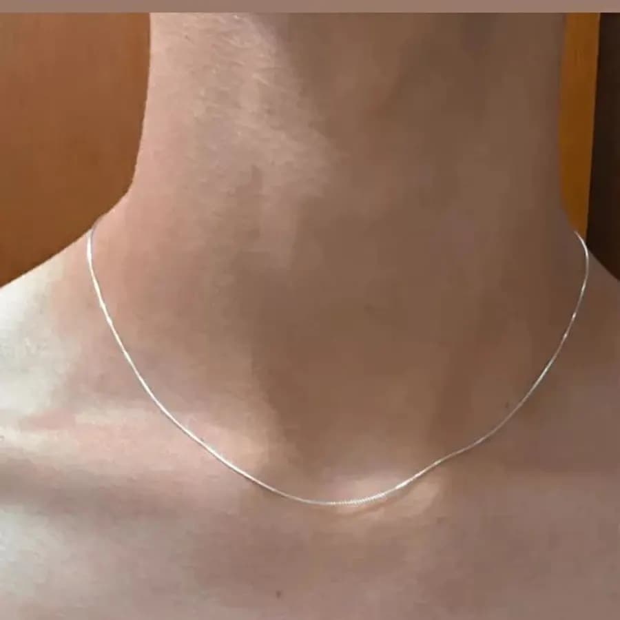 Colares Veneziana 40/45cm - Prata Italiana