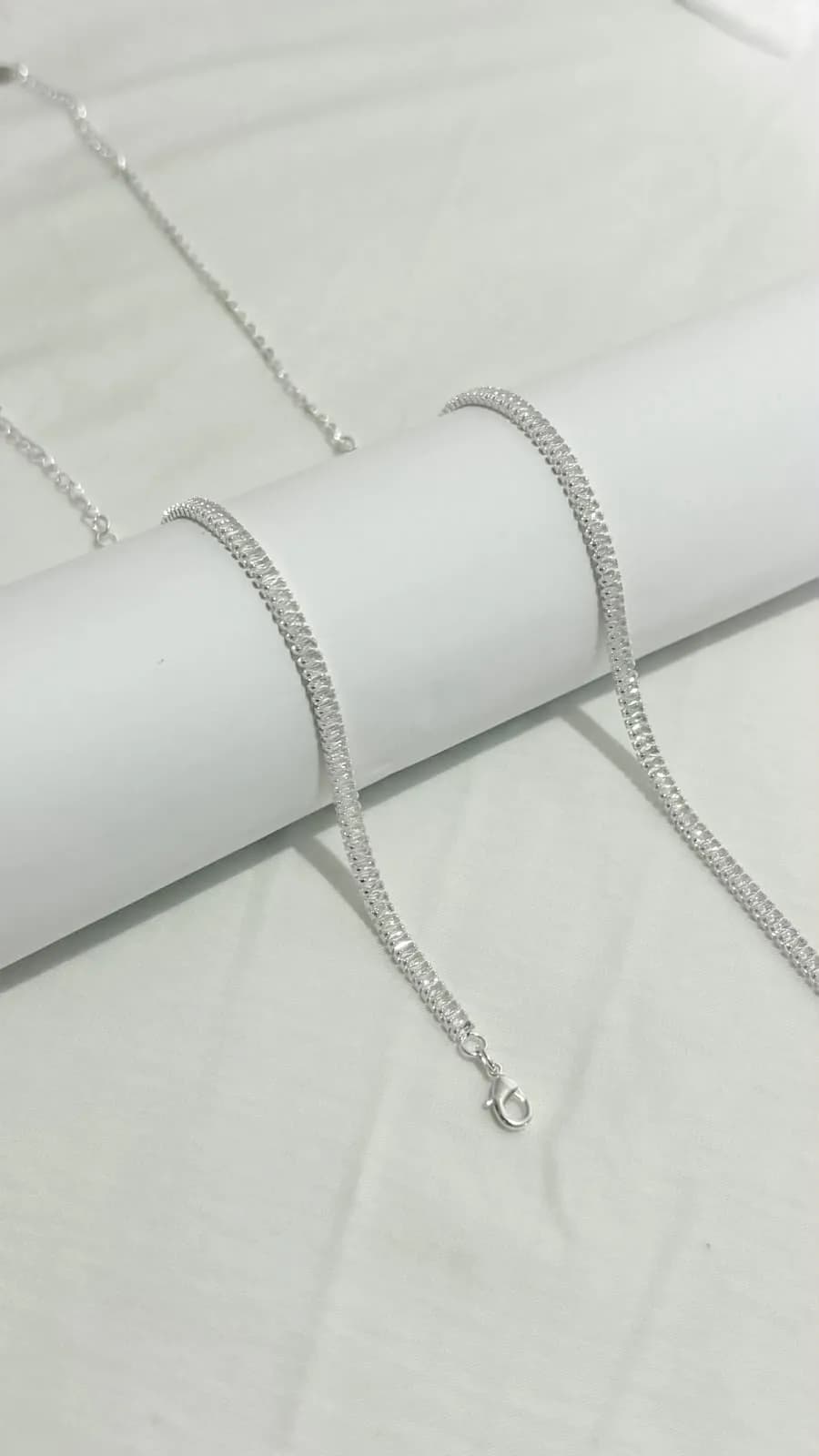 colar e pulseira riviera prata italiana
